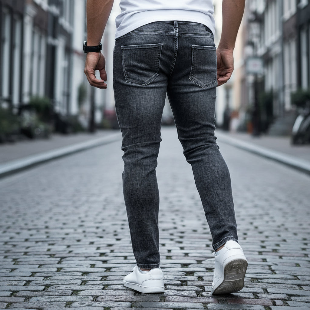 Luca – Heren Spijkerbroek | Slim Fit met Gescheurde Details voor een Stoere Look - 4