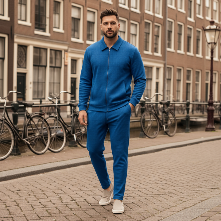 Luca – Heren Set | Stijlvolle Wafelstructuur met Comfort Fit - 6