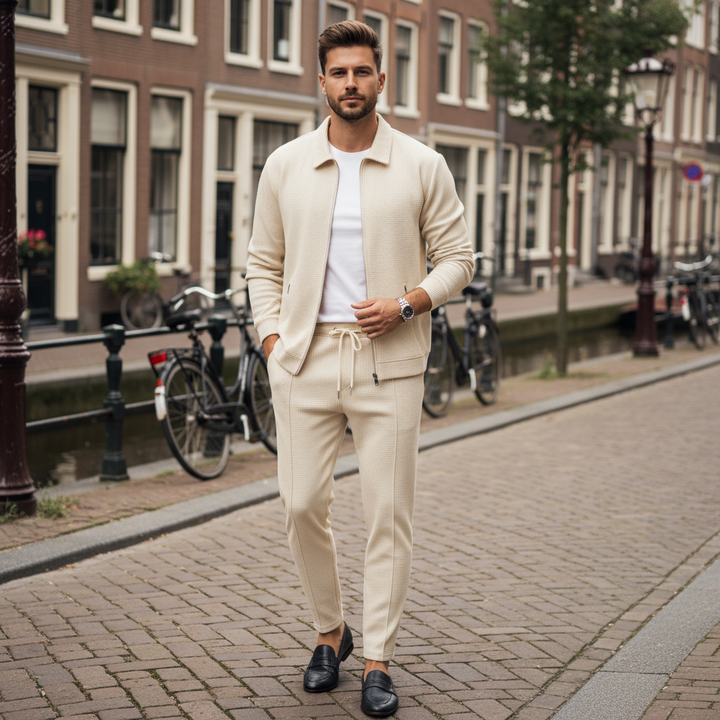 Luca – Heren Set | Stijlvolle Wafelstructuur met Comfort Fit - 2