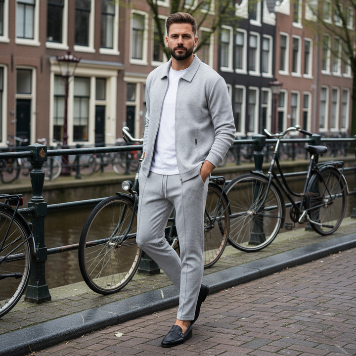 Luca – Heren Set | Stijlvolle Wafelstructuur met Comfort Fit - 5