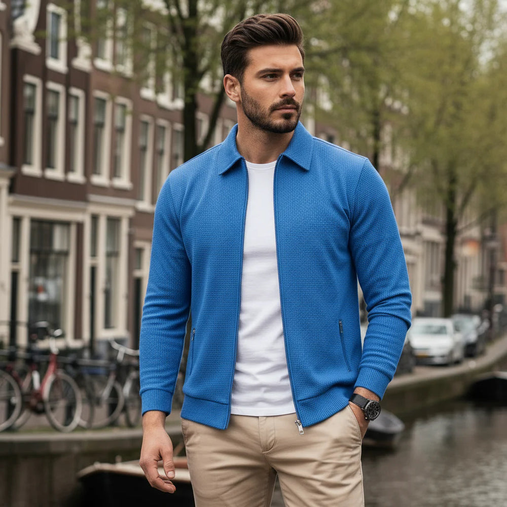 Luca – Heren Vest | Rits en Opstaande Kraag voor Comfort en Stijl - 2