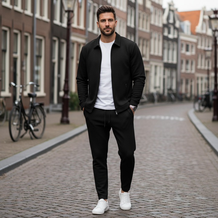 Luca – Heren Set | Stijlvolle Wafelstructuur met Comfort Fit - 4