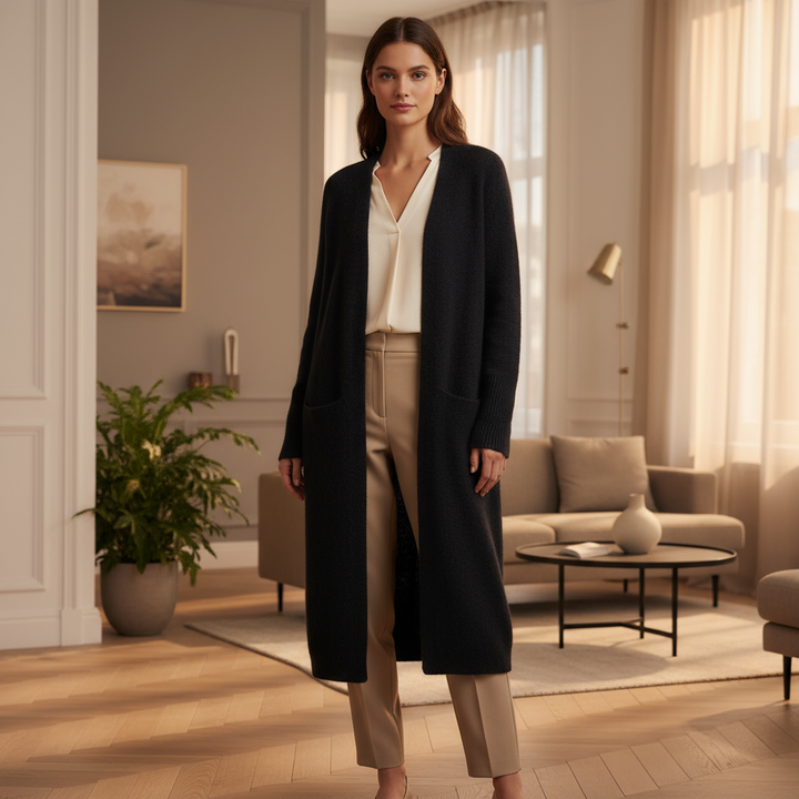 Luna – Dames Cardigan | Open Front Lang Model - 5