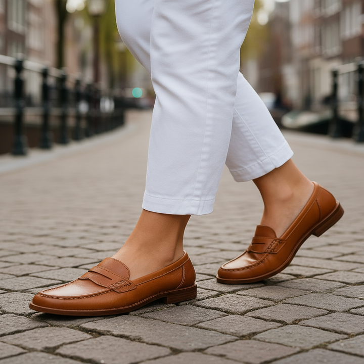 Livia – Dames Loafers | Zwarte Loafers Dames met Lichtgewicht Comfort - 1