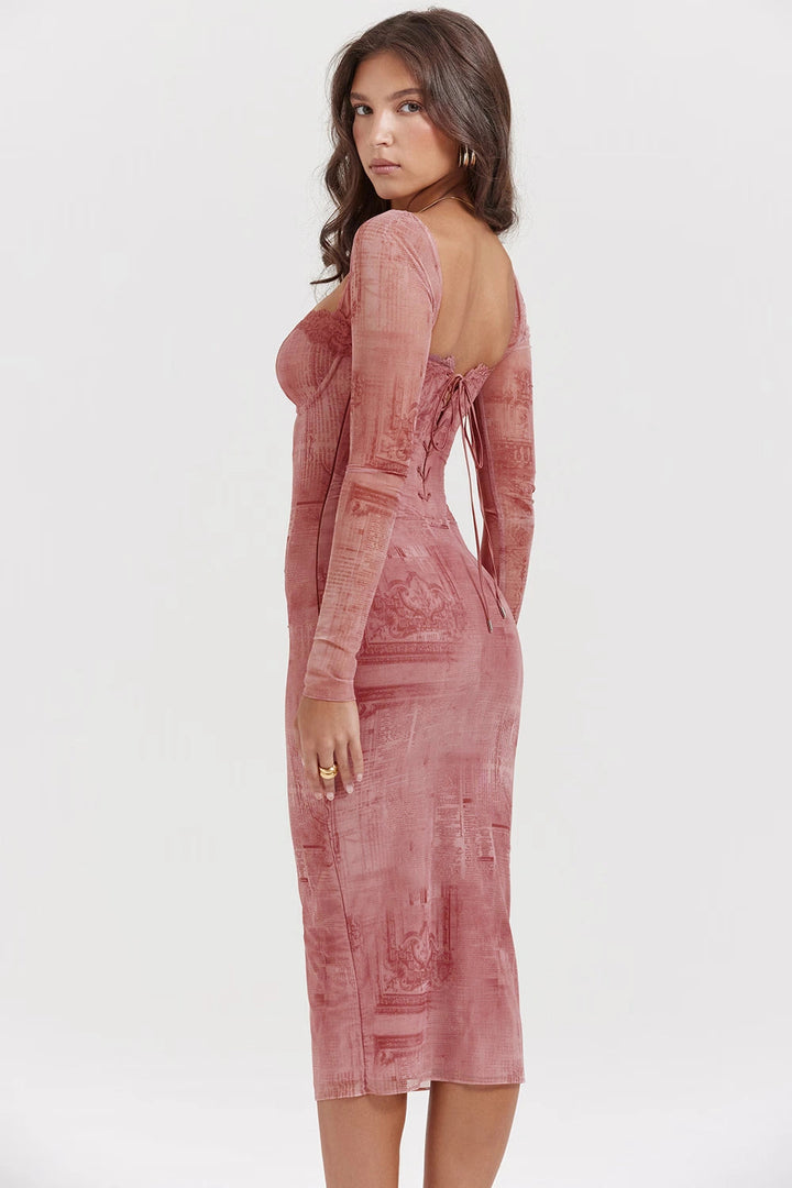 Fitted corset dress with underwired cups, designed for formal occasions. 5