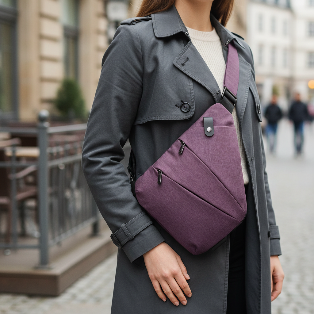 Crossbody Bag | Compact Design with RFID Protection for Women-Handtaschen-Mykonostore-Magenta-Left-Mykonostore