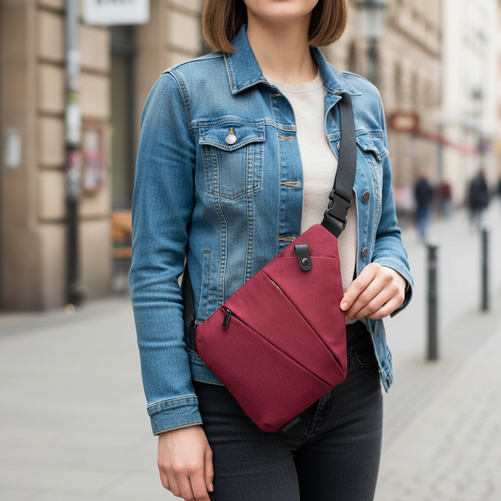 Crossbody Bag | Compact Design with RFID Protection for Women-Handtaschen-Mykonostore-Red-Left-Mykonostore