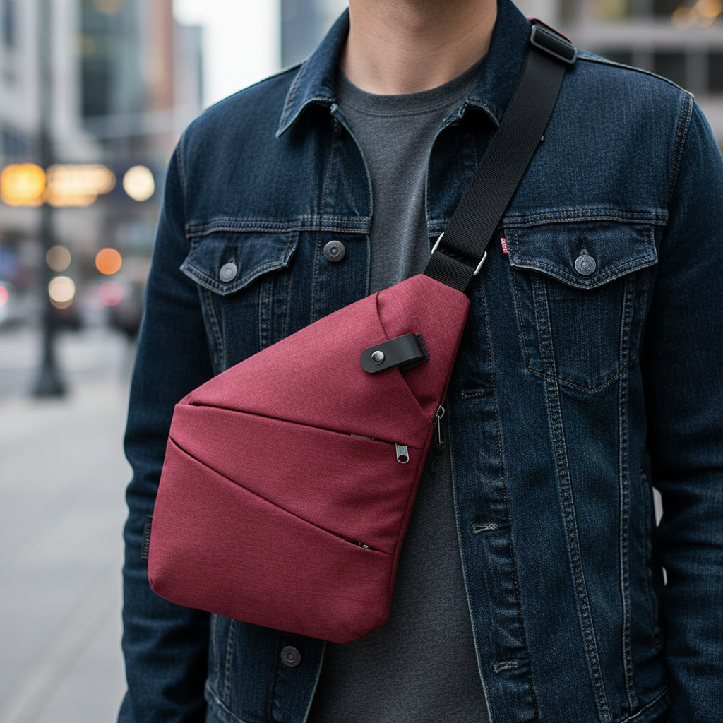 Crossbody Bag | Compact Design with RFID Protection for Women-Handtaschen-Mykonostore-Red-Right-Mykonostore