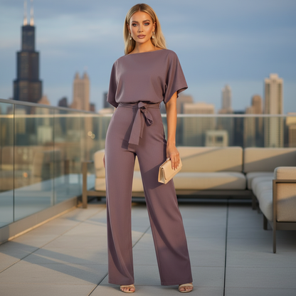 Elegant Black Jumpsuit Women | Flattering Fit and Versatile Design-Jumpsuits-Mykonostore-Purple-S-Mykonostore