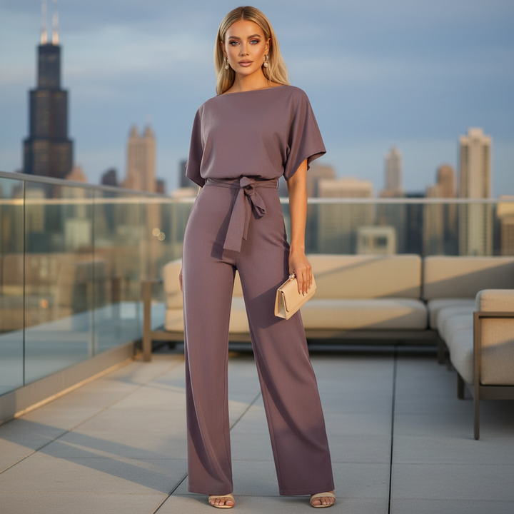 Elegant Black Jumpsuit Women | Flattering Fit and Versatile Design-Jumpsuits-Mykonostore-Purple-S-Mykonostore