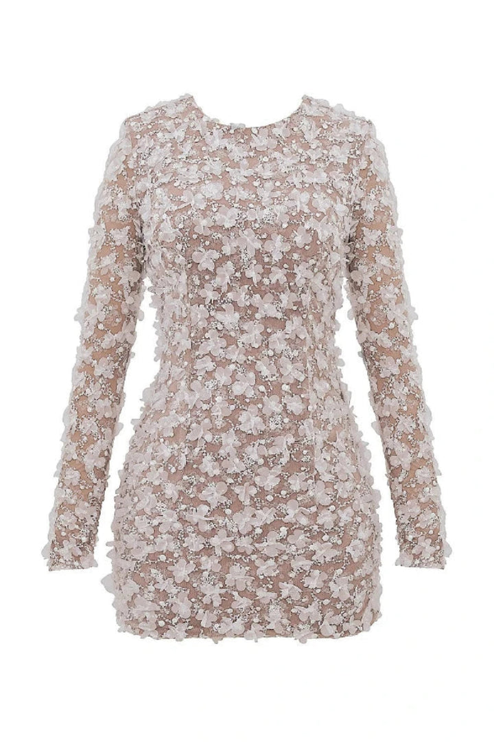 Elegant midi dress with a dramatic open back, tailored for sophisticated occasions. 6
