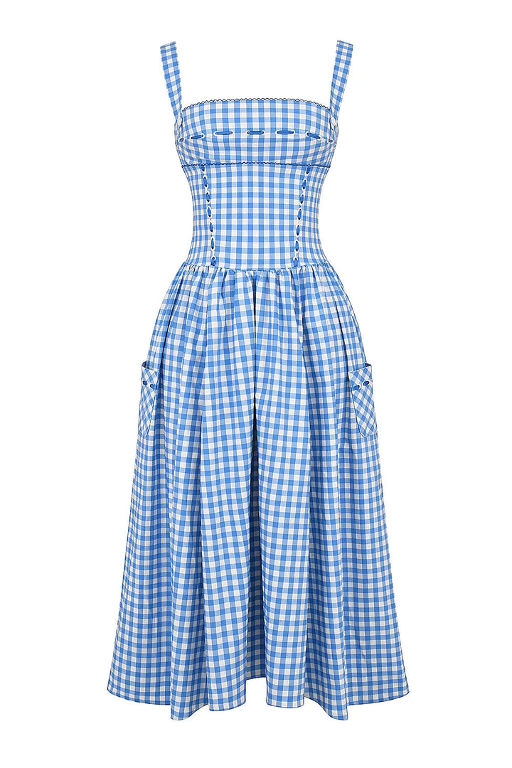Elegant midi dress featuring an off-shoulder Bardot design with a draped silhouette, suitable for formal occasions. 6