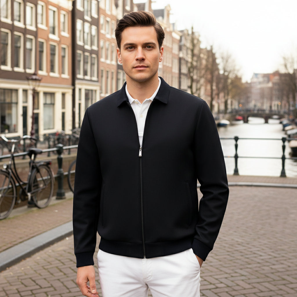 Liam – Heren Jacket | Sportieve Polokraag met Elegante Touch - 1