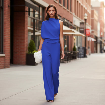 Jumpsuit | Wide-Leg Design for Effortless Elegance-Jumpsuits-Mykonostore-Blue-S-Mykonostore