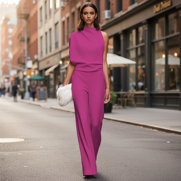 Jumpsuit | Wide-Leg Design for Effortless Elegance-Jumpsuits-Mykonostore-Pink Red-S-Mykonostore
