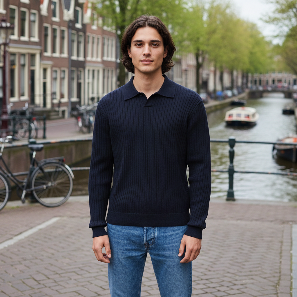 Luca – Heren Poloshirt | Ademend Comfort met Tijdloos Streepdessin - 1