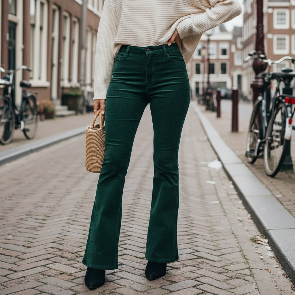 Livia – Dames Flare Pants | Hoge Taille en Elegante Pasvorm - 8