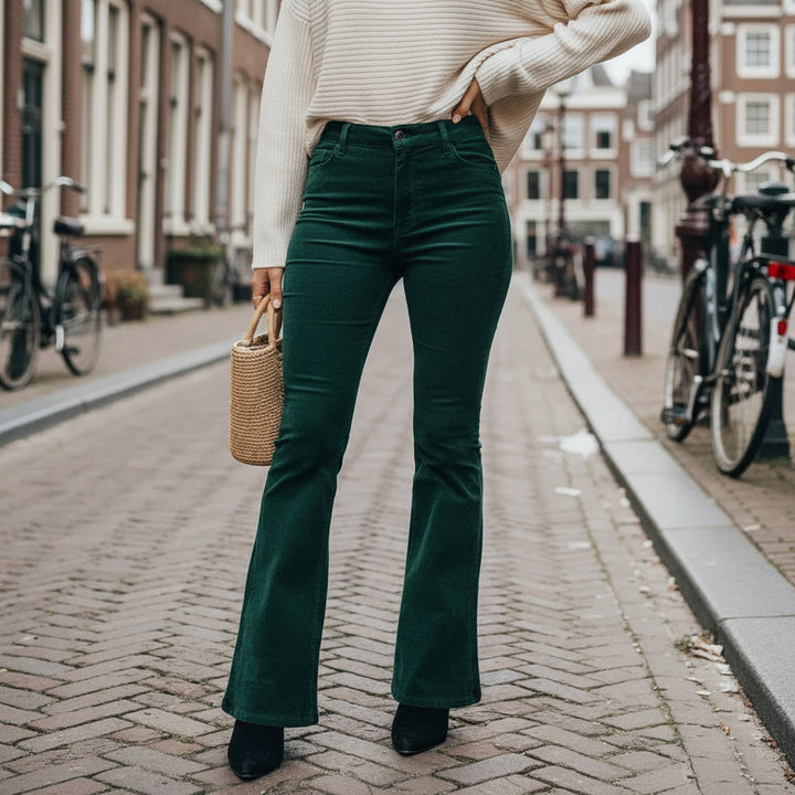 Livia – Dames Flare Pants | Hoge Taille en Elegante Pasvorm - 8