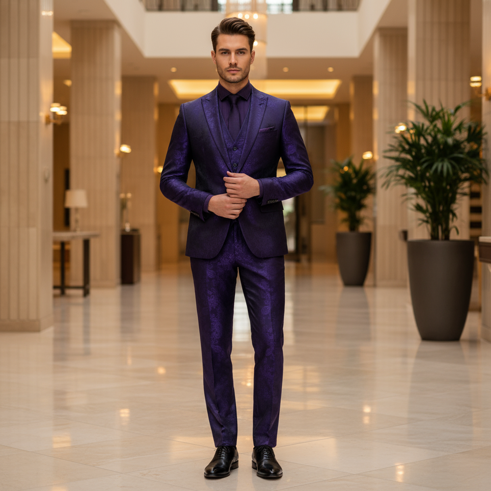 Sebastian – Heren Pak | Stijlvolle Zwarte Blazer en Pantalon - 2