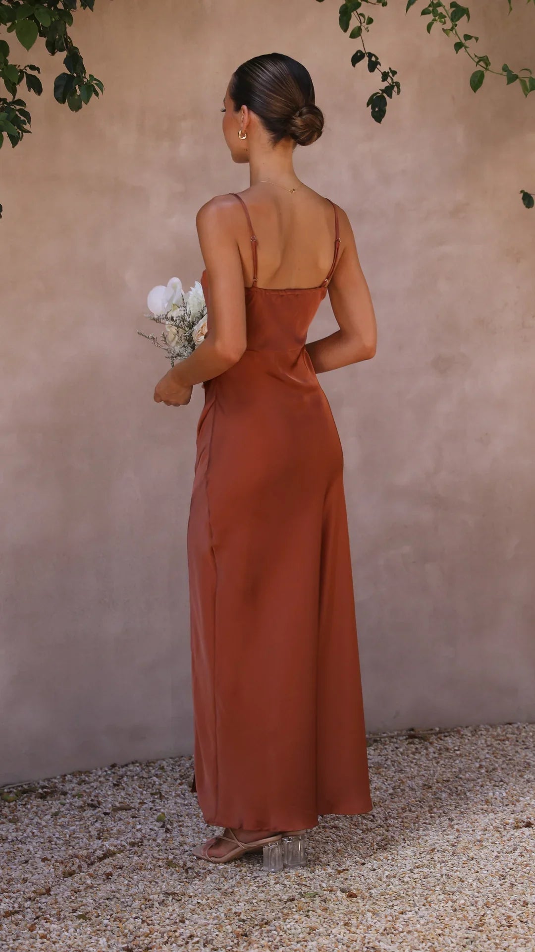 Slip Dress | Elegant Straight Neckline with Side Slit-Dresses-Mykonostore-Mykonostore