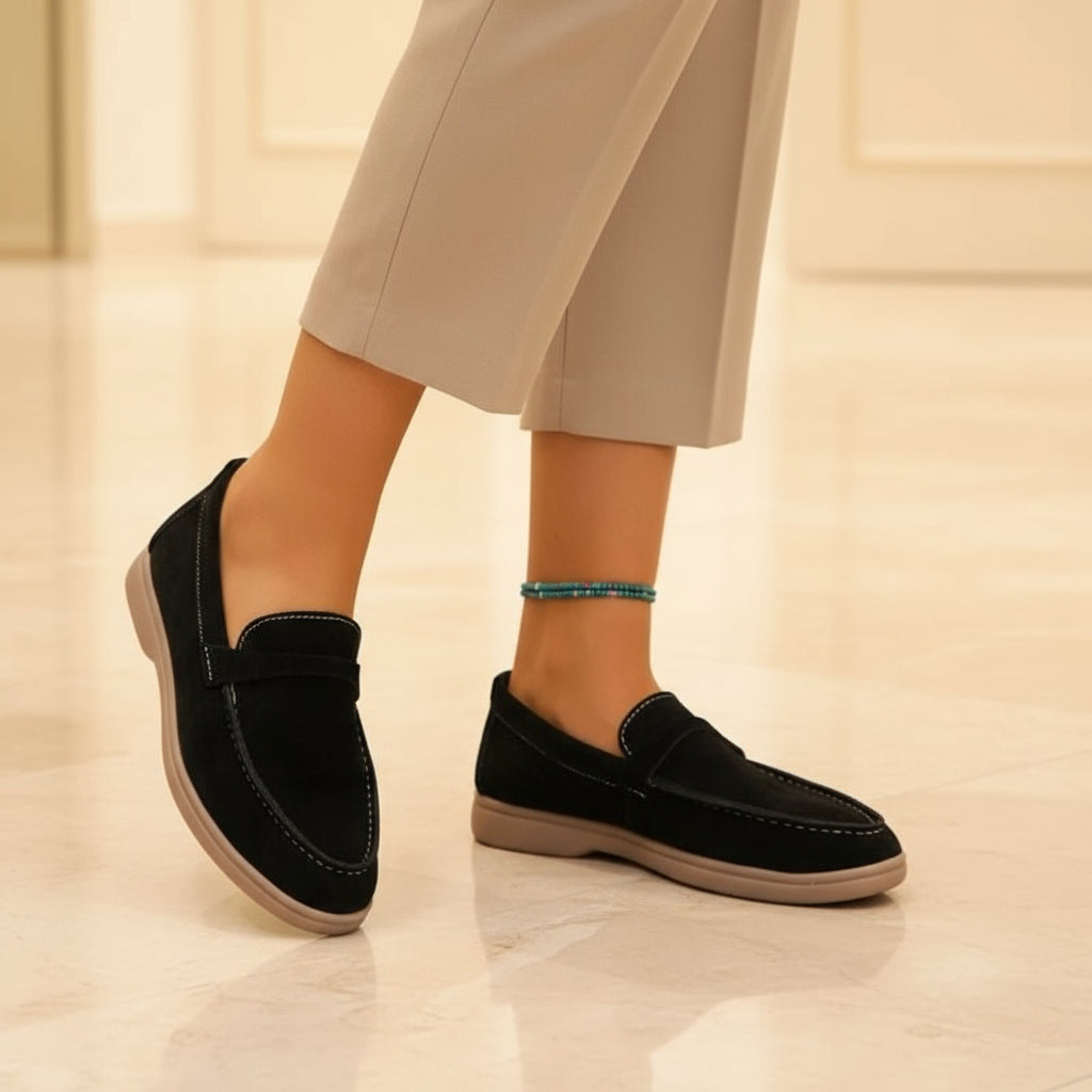 Luna – Dames Instappers | Elegant Suède Design - 2