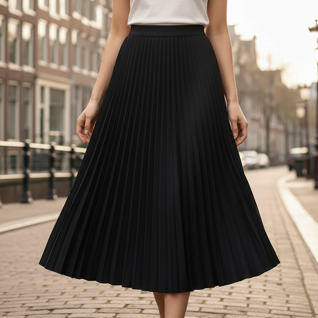 Luna – Dames Midi Rok | Plissé, Comfortabele Pasvorm - 1