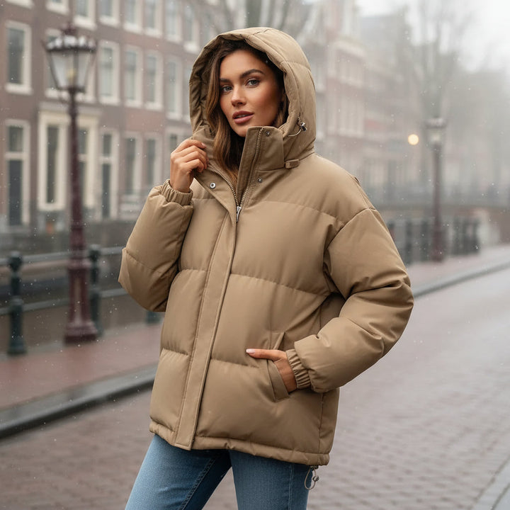 Livia – Dames Winterjas | Gevoerde Capuchon, Tijdloos Ontwerp - 7