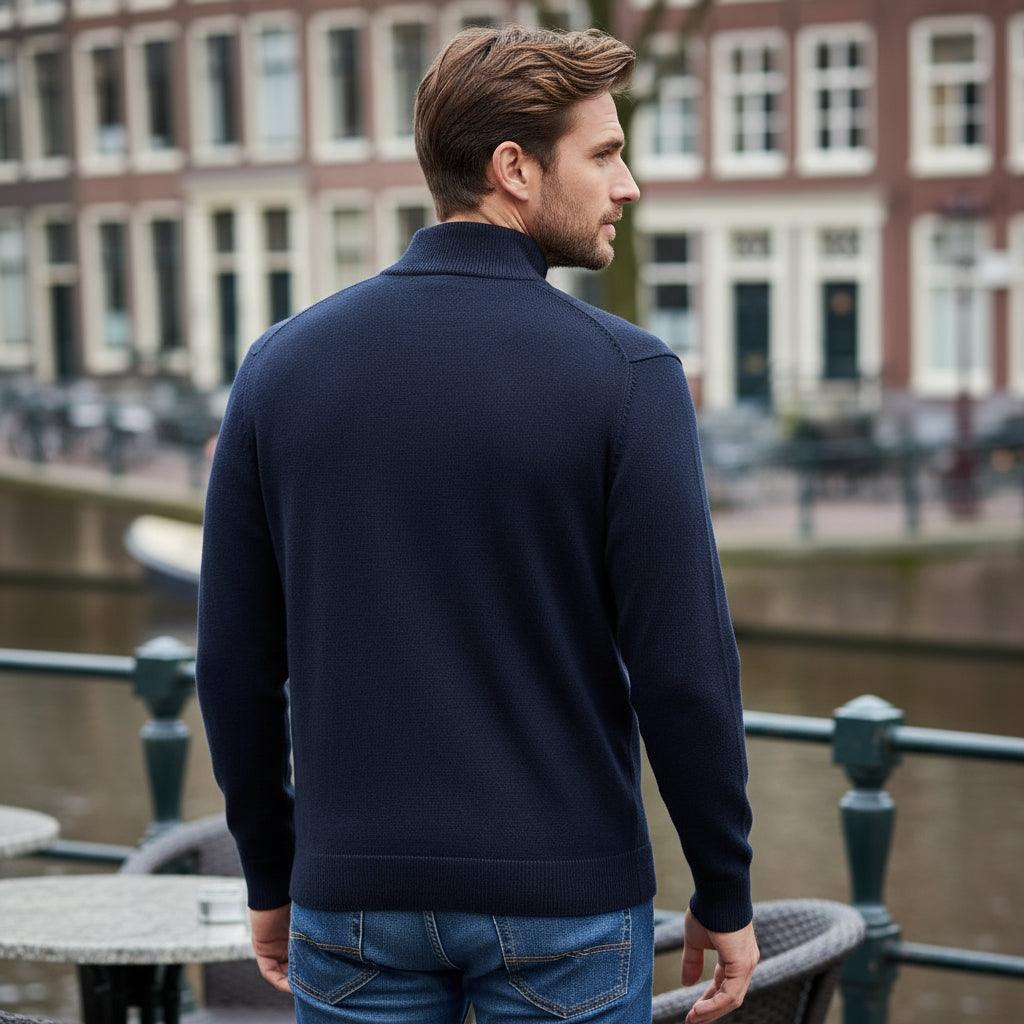 Luca – Heren Sweater | Volledige Ritssluiting, Ademend, Modern Design - 2