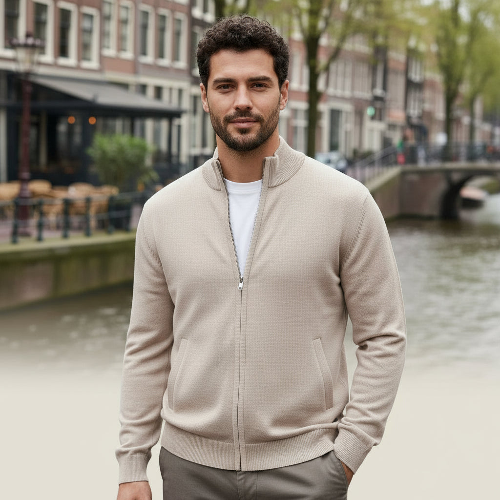 Luca – Heren Sweater | Volledige Ritssluiting, Ademend, Modern Design - 5