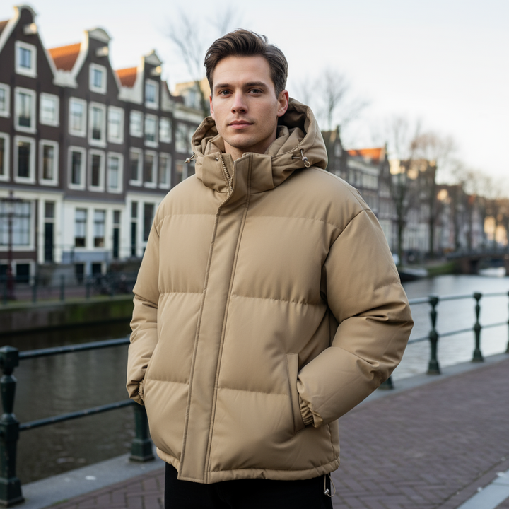 Luca – Heren Puffer Jacket | Geïsoleerd Met Capuchon - 1