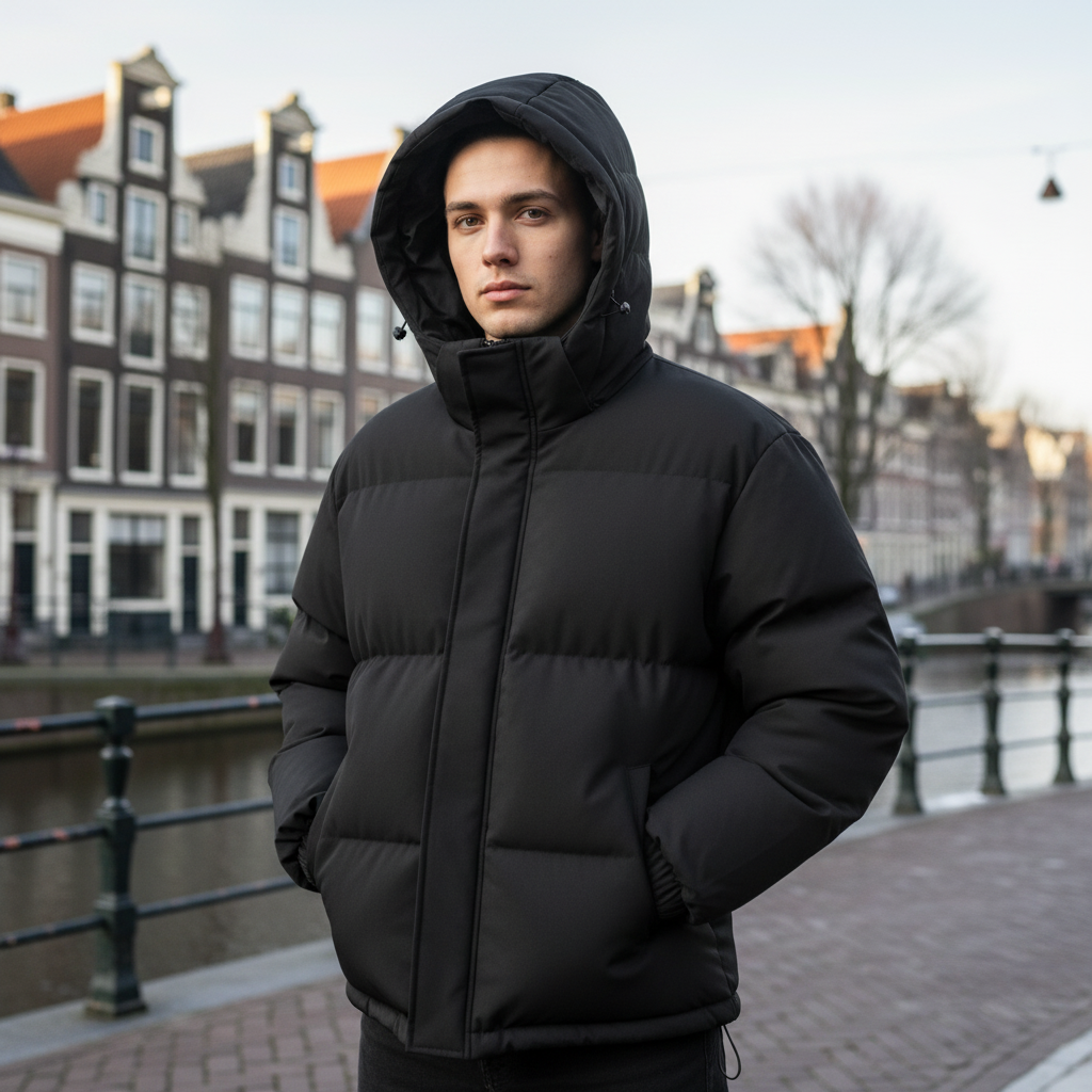 Luca – Heren Puffer Jacket | Geïsoleerd Met Capuchon - 7