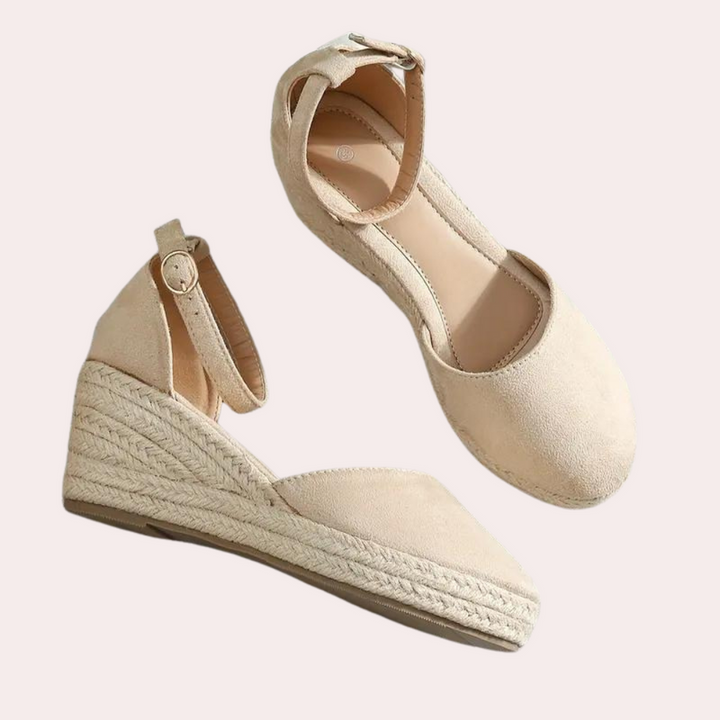 Wedge Heels | Adjustable Ankle Strap, Comfortable Fit-Women's Wedge Heels-Mykonostore-Mykonostore