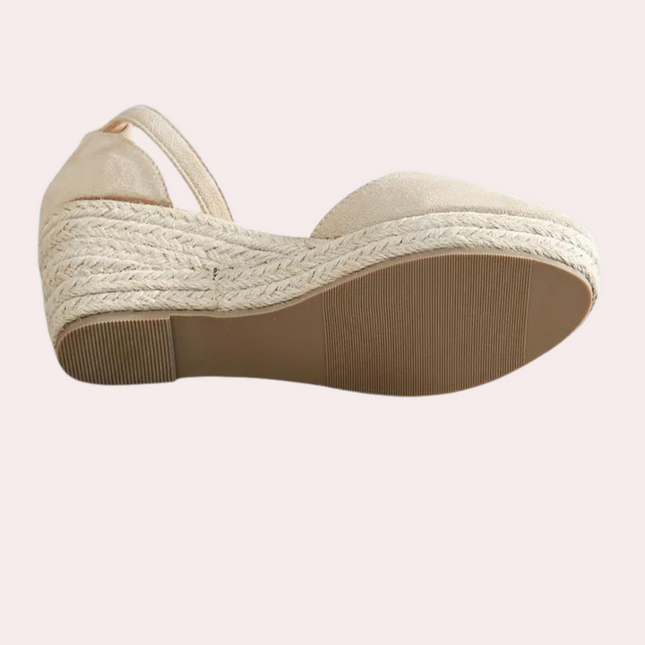 Wedge Heels | Adjustable Ankle Strap, Comfortable Fit-Women's Wedge Heels-Mykonostore-Mykonostore
