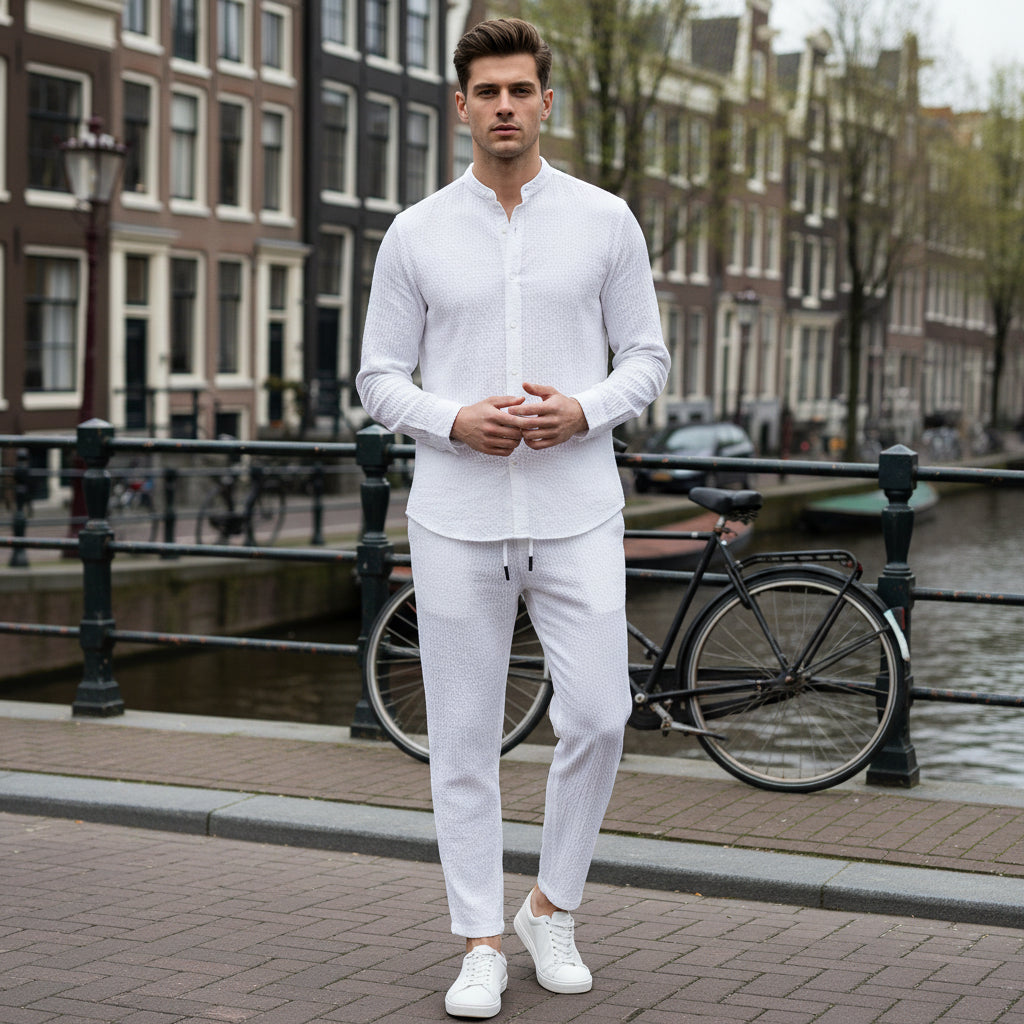 Luca – Heren Set | Stijlvolle Top Met Relaxte Fit Broek - 6