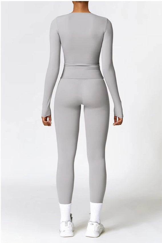 Women's Breathable Stretch Activewear Set | Trendy Comfortable Workout Clothes for Spring Summer-Women's Activewear-Mykonostore-Mykonostore