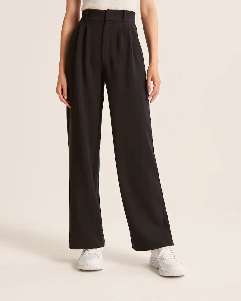 Women's Breathable Wide-Leg Trousers | Stylish Comfortable Summer Pants-Mykonostore-Mykonostore
