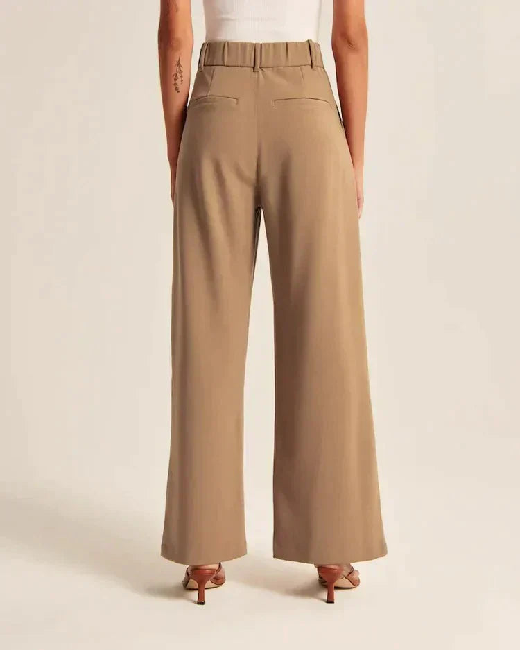 Women's Breathable Wide-Leg Trousers | Stylish Comfortable Summer Pants-Mykonostore-Mykonostore