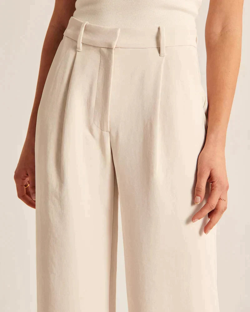 Women's Breathable Wide-Leg Trousers | Stylish Comfortable Summer Pants-Mykonostore-Mykonostore