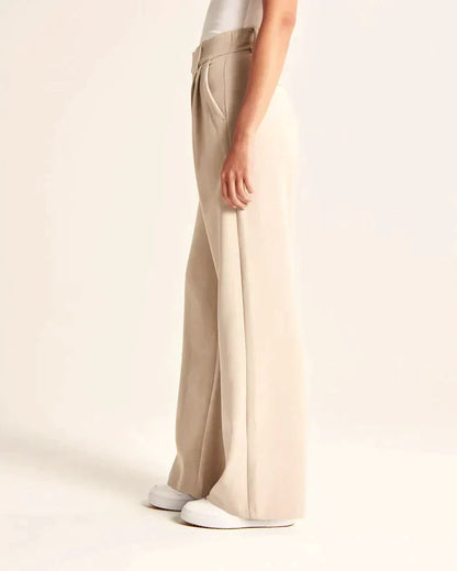 Women's Breathable Wide-Leg Trousers | Stylish Comfortable Summer Pants-Mykonostore-Mykonostore
