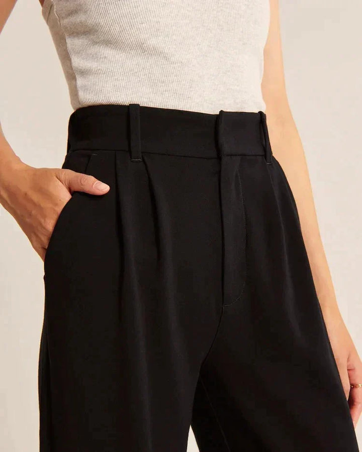 Women's Breathable Wide-Leg Trousers | Stylish Comfortable Summer Pants-Mykonostore-Mykonostore