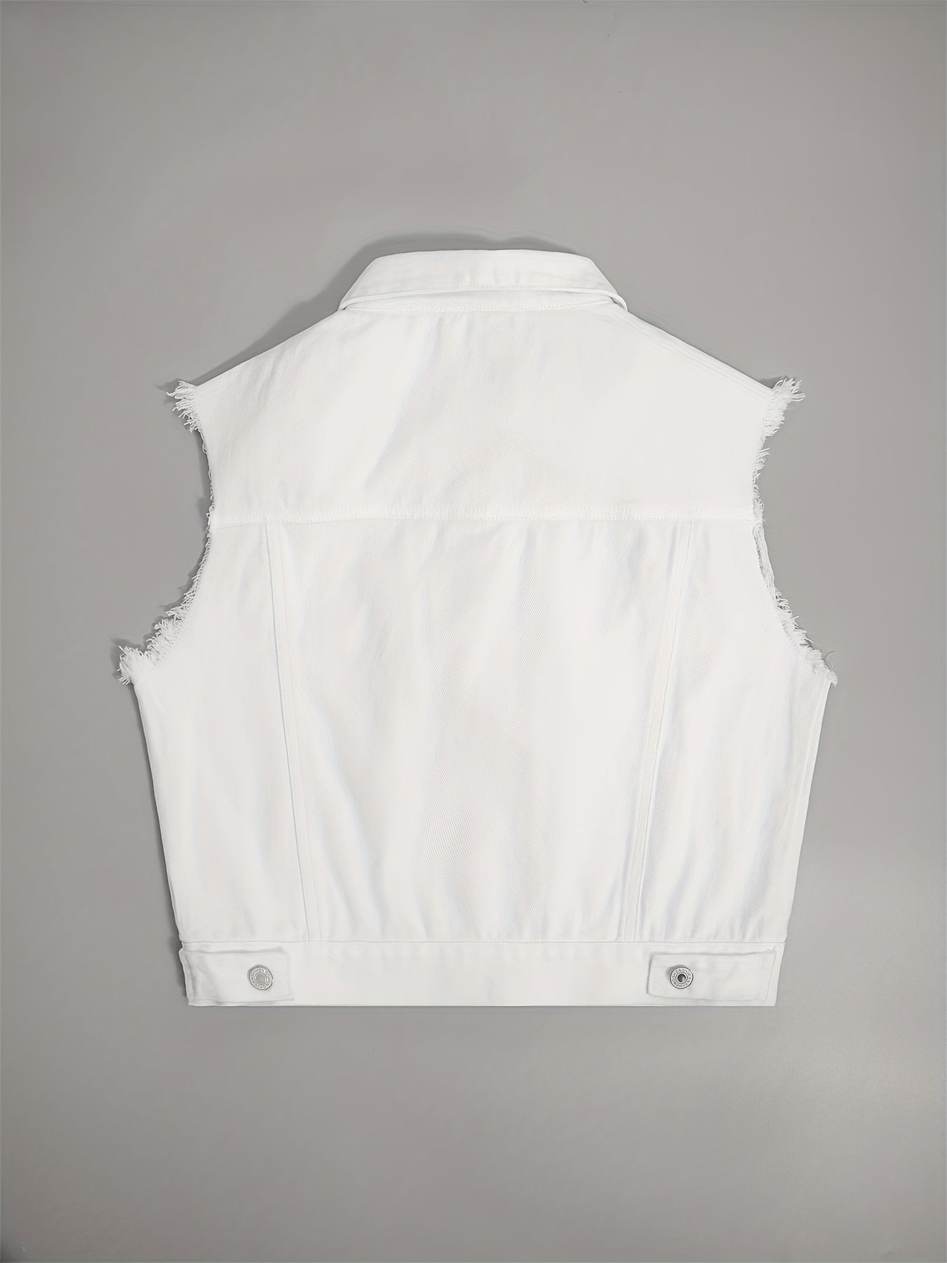 Women's Classic Blue Denim Sleeveless Jacket | Stylish Flap Pocket Design-Mykonostore-Mykonostore