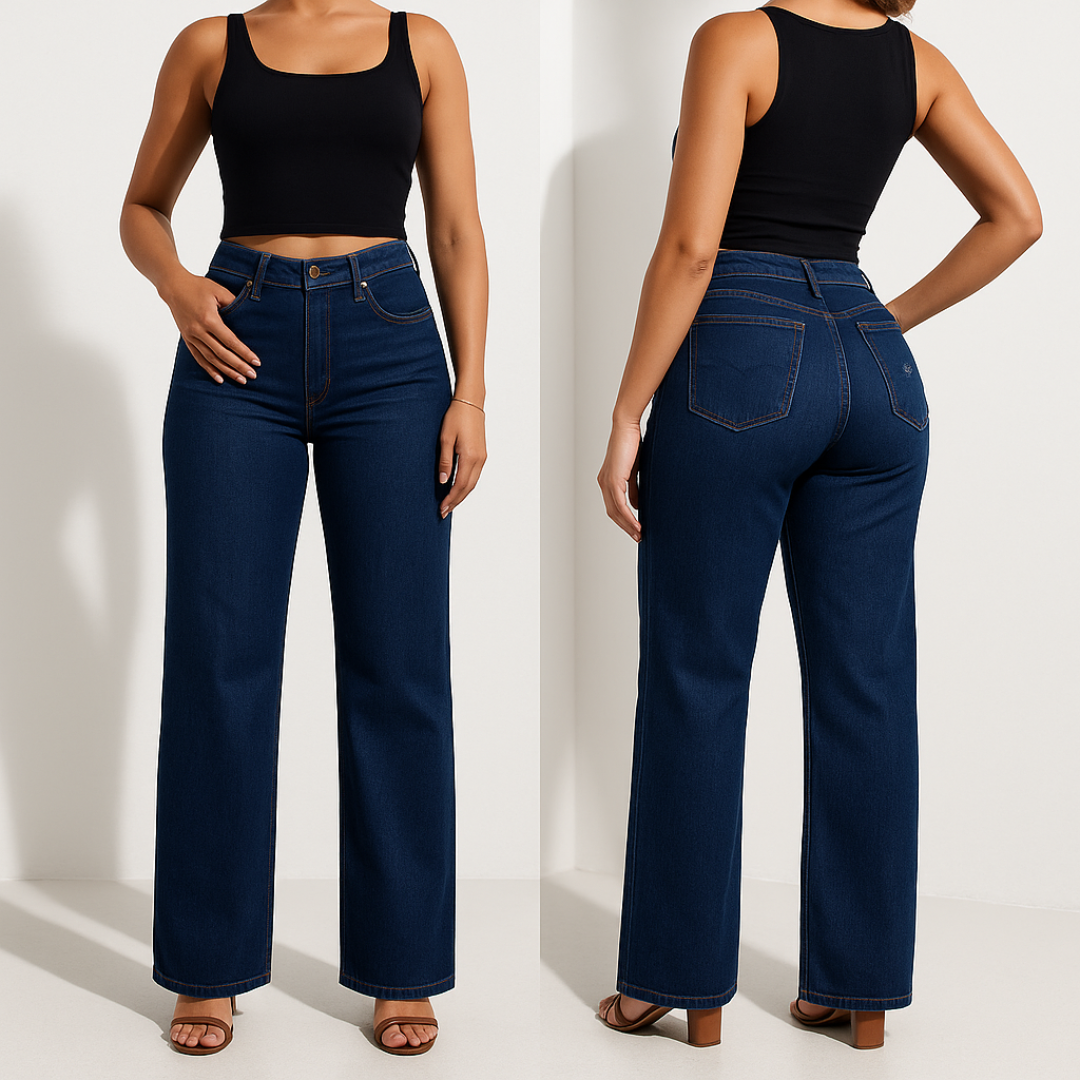 Women's Comfortable Denim Jeans | BBL Fit Classic Five-Pocket Style-Women’s Jeans-Mykonostore-Mykonostore