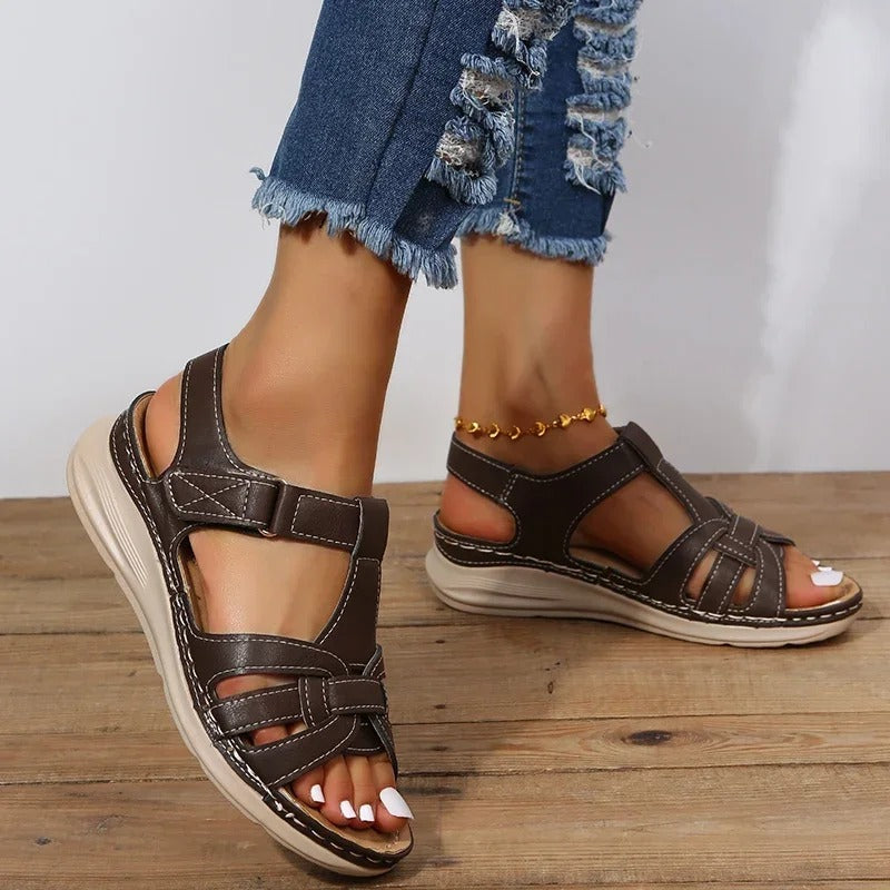 Women's Comfortable Open-Toe Sandals | Snug and Relaxing Footwear-Mykonostore-Mykonostore