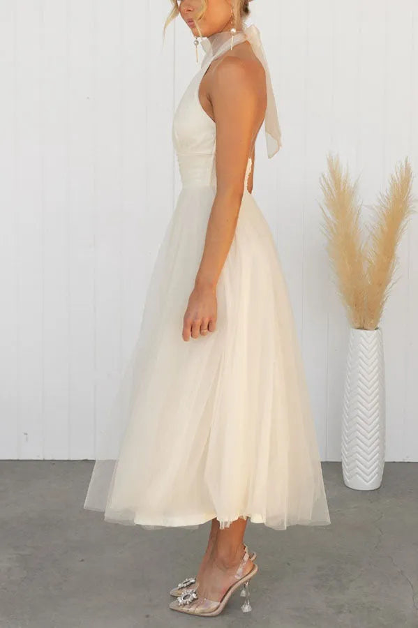 Women's Elegant Off-the-Shoulder Evening Dress | Chic Sleeveless Formal Gown-Mykonostore-Mykonostore