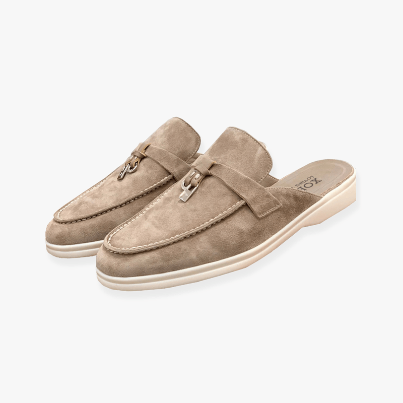 Women's Elegant Slip-On Mules | Comfortable Chic Design-Damen-Mules-Mykonostore-Beige-5-Mykonostore