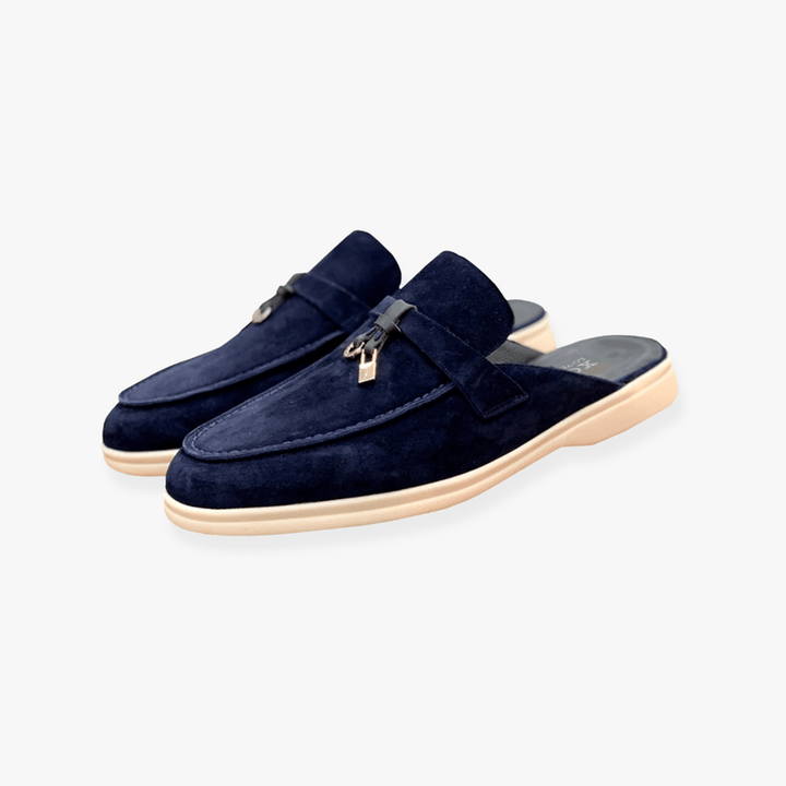 Women's Elegant Slip-On Mules | Comfortable Chic Design-Damen-Mules-Mykonostore-Navy Blue-5-Mykonostore