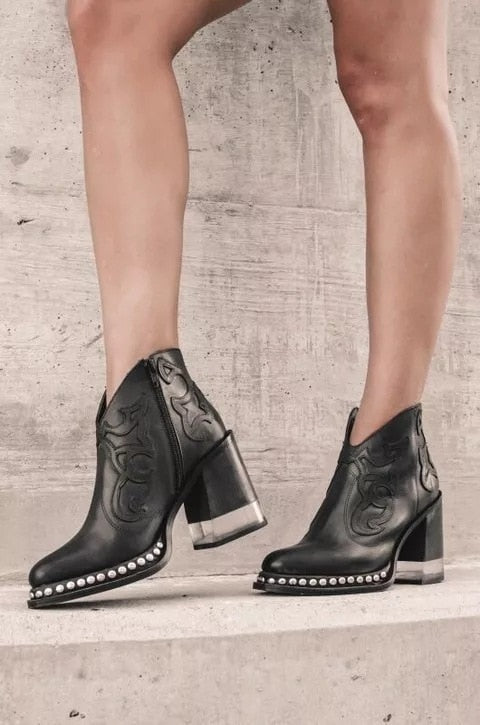 Women's High-Quality Synthetic Cowboy Boots | Trendy Stylish Western Footwear-Cowboy Boots-Mykonostore-Mykonostore