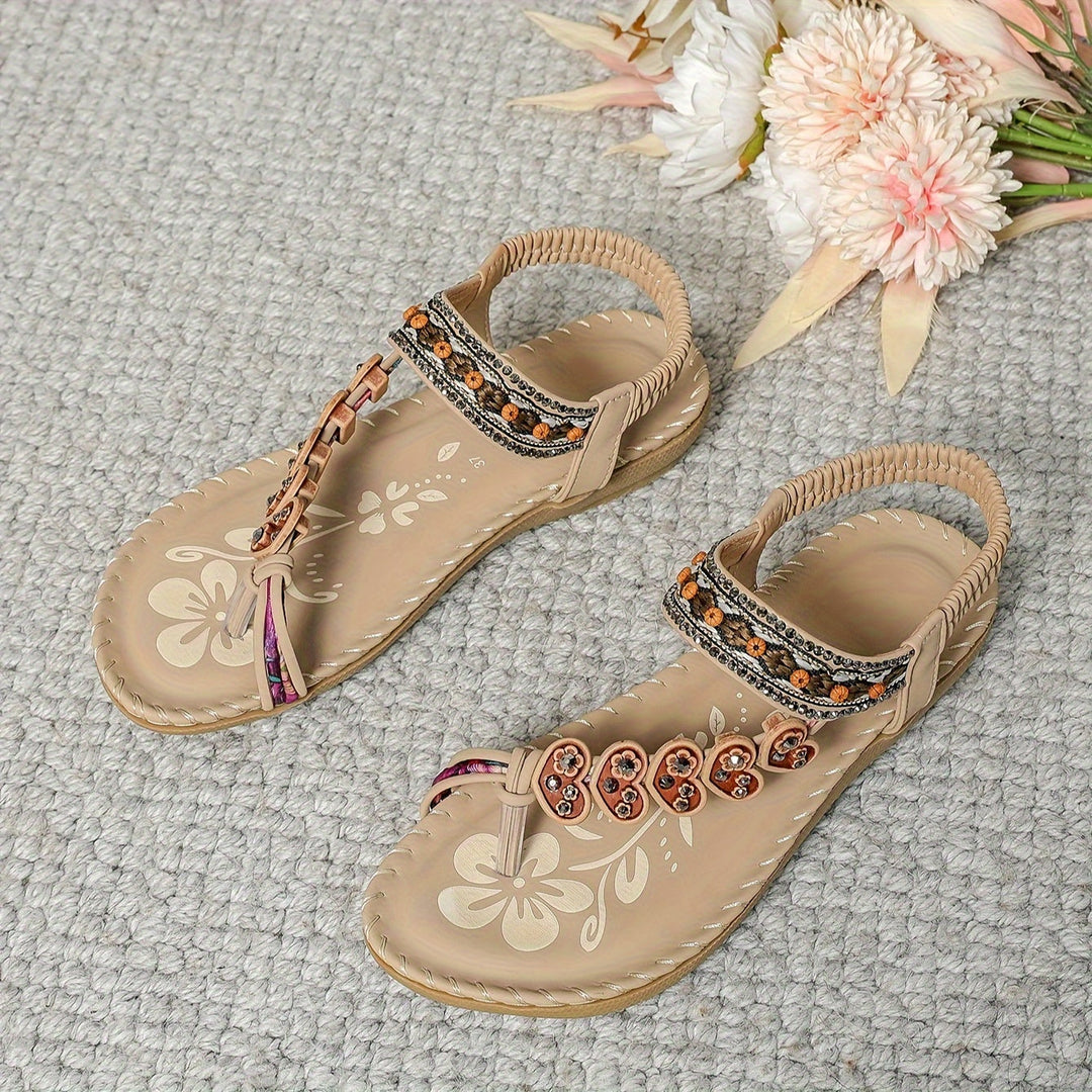 Women's Lightweight Adjustable Sandals | Elegant Orthopedic Comfort Shoes-Mykonostore-Beige-5-Mykonostore