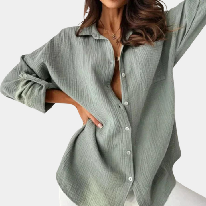 Women's Lightweight Colorful Summer Blouse | Stylish and Airy Design-Mykonostore-Gray-S-Mykonostore