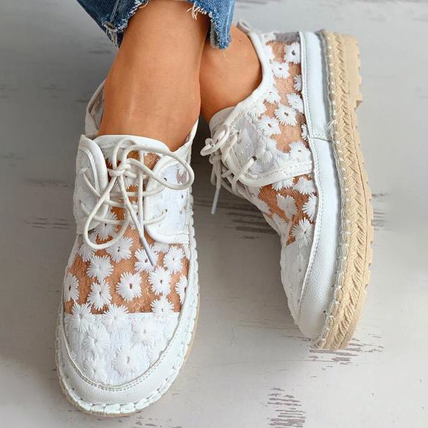 Women's Lightweight Embroidered Slip-On Shoes | Elegant Comfortable Summer Footwear-Mykonostore-Mykonostore